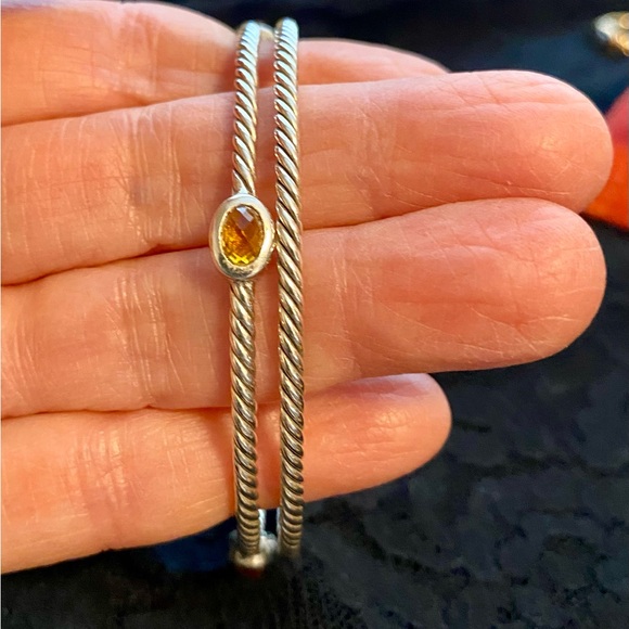 David Yurman bangle set with Citrine stones - Picture 5 of 12